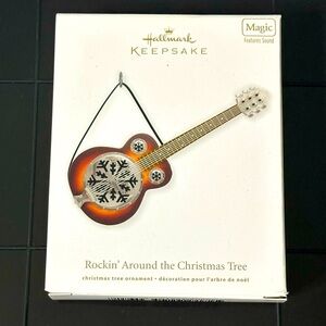 Hallmark Keepsake Guitar Ornament- Rockin Around the Christmas Tree - 2011